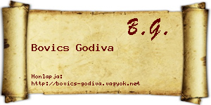 Bovics Godiva névjegykártya